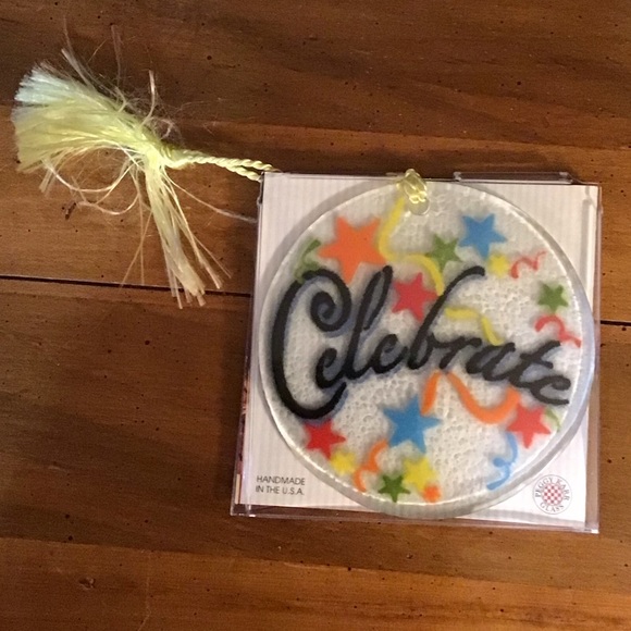 Vintage Peggy Karr glass ornament
